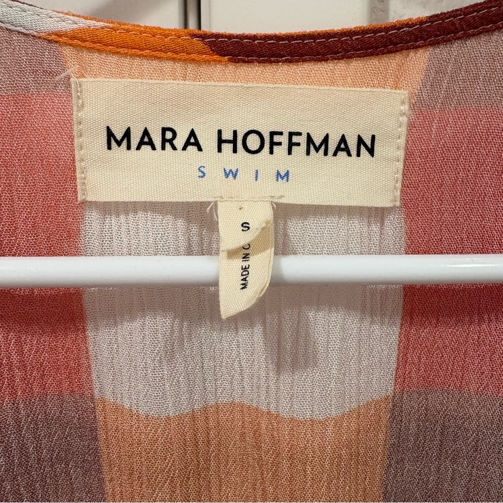 NWOT Mara Hoffman Swim Katinka Weave Colorful Plaid Maximalist Maxi Dress Sz S - Picture 3 of 15